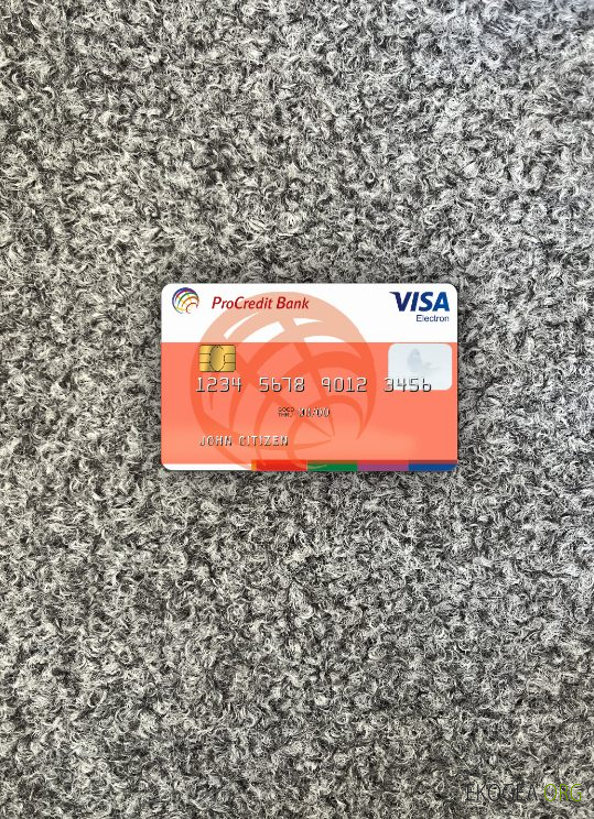 Moldavie ProCredit Bank Visa Electron 1 photolook recto